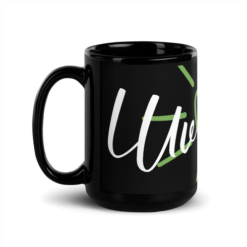Luv Black Glossy Mug